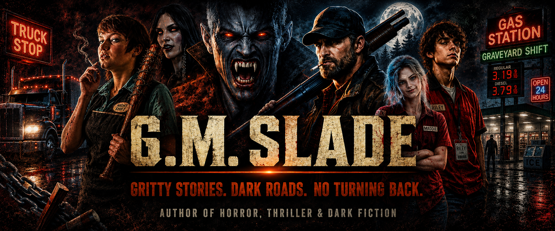 G.M. Slade — Gritty Stories. Dark Roads. No Turning Back.